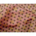 thumbnail image 4 of oneOone Silk Tabby Fabric Floral Block Printed Fabric 1 Yard 42 Inch Wide, 4 of 4