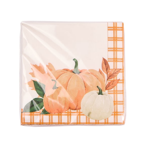 Way to Celebrate 18 Counts Pumpkin Pie Pattern Napkin