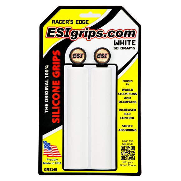 ESI Grips Racers Edge MTB Grip (White), one Size (GREW9)