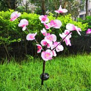 Meitianfacai Solar Lights Outdoor Garden, 20Pcs Solar Garden Orchid Lamps Outdoor Solar Flowers Lights for Yard Lawn Gifts for Women/Girls