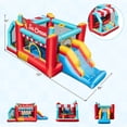 thumbnail image 3 of Costway Inflatable Bounce House 5-in-1 Ice Cream Jumping Castle without Blower, 3 of 10