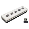 thumbnail image 2 of funtasica Mini Clavier de Jeu Sans Fil à 5 Touches Programmable Clavier Universel Double Mode avec Récepteur USB, 2 of 9