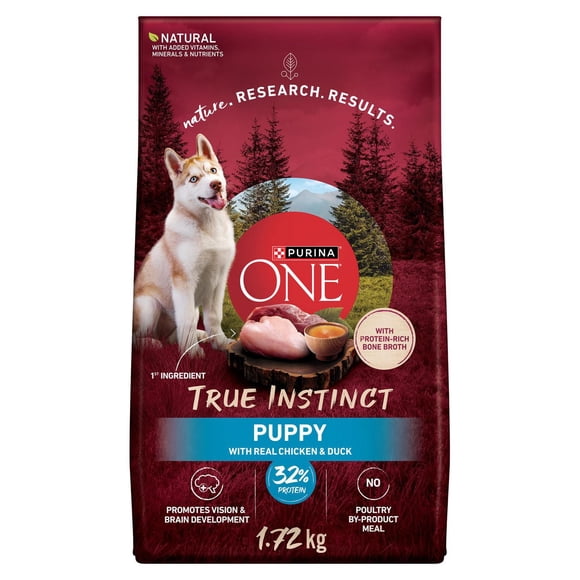 Purina ONE True Instinct Chicken & Duck Recipe, Dry Puppy Food 1.72 kg
