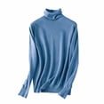 thumbnail image 1 of BLVB Chandails à Col Roulé à Manches Longues pour Femmes sous-Vêtements Thermiques Couche de Base Automne Hiver Chandails à Enfiler, 1 of 7