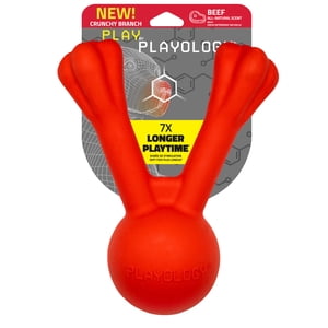 Playology Jumbo Crunchy Branch - Beef Scented Dog Toy