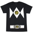 thumbnail image 1 of Power Rangers Men's Costume Short Sleeve Black T-Shirt (XX-Large), 1 of 1