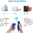 thumbnail image 3 of Remote Controller for Wii Nintendo,Wii Remote and Nunchuck Controllers with Silicon Case for Wii and Wii U（Dark Blue）, 3 of 4
