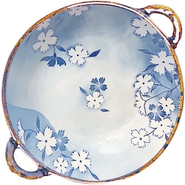 Bol de Service 24 Oz Bol à Pâtes pour Salade Soupe Ramen Bol en Céramique avec Poignée, Plat en Grès Porcelaine, 700 ml