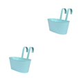 thumbnail image 1 of relayinert Outdoor Hanging Pots For Plants Practical And Beautiful Solution Detachable Light blue 2Set, 1 of 6