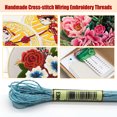 thumbnail image 5 of 2 Pieces Embroidery Threads Metallic Needle Crafts Knitting Supply Handcraft String Supplies Sewing Skeins Beautiful Decorations acid blueE3849, 5 of 5