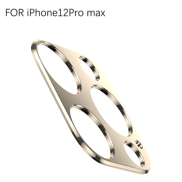 Phone Camera Cover Aluminum Alloy Phone Camera Phone Lens Protector Lens Film Protector, Gold, Replacement for iPhone 12 Pro max