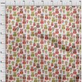 thumbnail image 4 of oneOone Velvet Red Fabric Owl Fabric For Sewing Printed Craft Fabric By The Yard 58 Inch Wide, 4 of 5