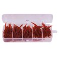 thumbnail image 3 of Fishing Lures,  Soft 150PCS Lifelike Shape Design Fishing Soft Bait  For Fish Tackle Accessory Red, 3 of 8