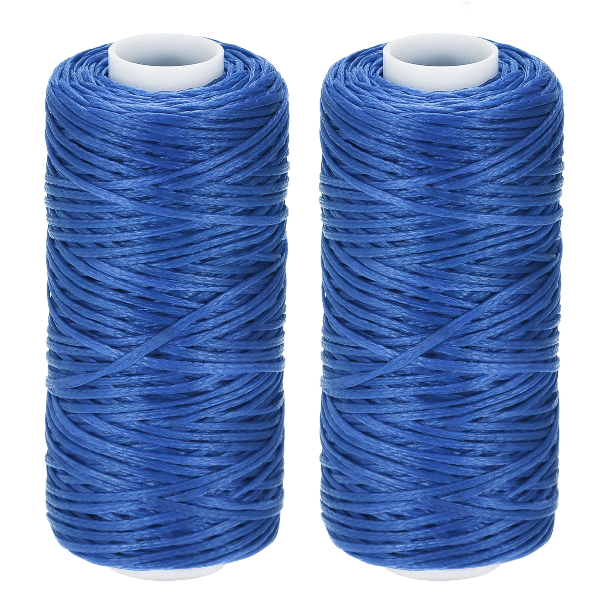 Unique Bargains Denim Blue Polyester Waxed Leather Sewing Thread, 55 Yards, 2 Pack