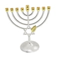 thumbnail image 2 of Metal Hanukkah Candleholder Candelabras Geometric Hanukkah Decorative Menorah, 2 of 8