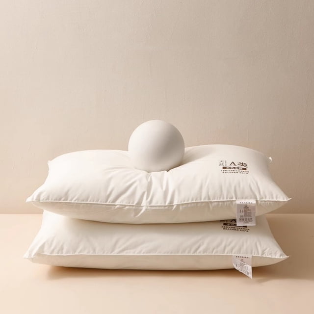 Yhmxh Pillows-Throw Pillows Thick Pillow SPA Neck Protection Pillow Knitted Cottons Class Pillow Core Breathable Adult Household College Student Soft Pillows core