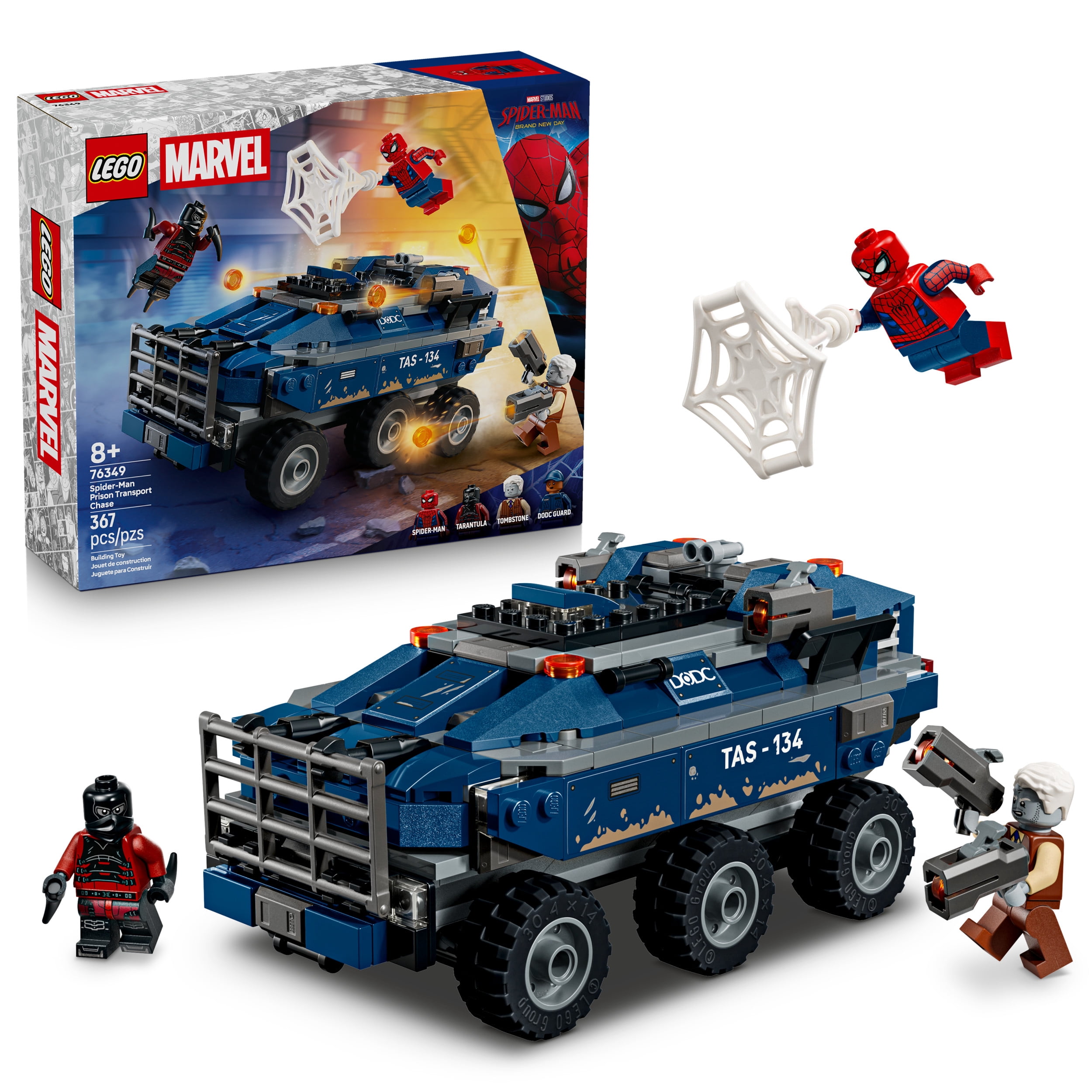 LEGO Marvel La poursuite du fourgon pénitentiaire de Spider-Man 76349