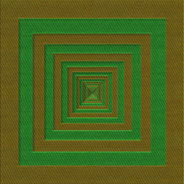 Ahgly Company Machine Washable Indoor Square Transitional Dark Lime Green Area Rugs, 6' Square