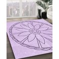 thumbnail image 3 of Ahgly Tapis Rectangulaire Lavable en Machine Intérieur Transitionnel Orchidée Violet, 8 Pieds x 12 Pieds, 3 of 7