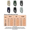 thumbnail image 2 of MAWCLOS Mens Cargo Pants Elastic Waist Trousers Solid Color Jogger Pant Fitted Hiking Drawstring Bottoms Green 3XL, 2 of 3