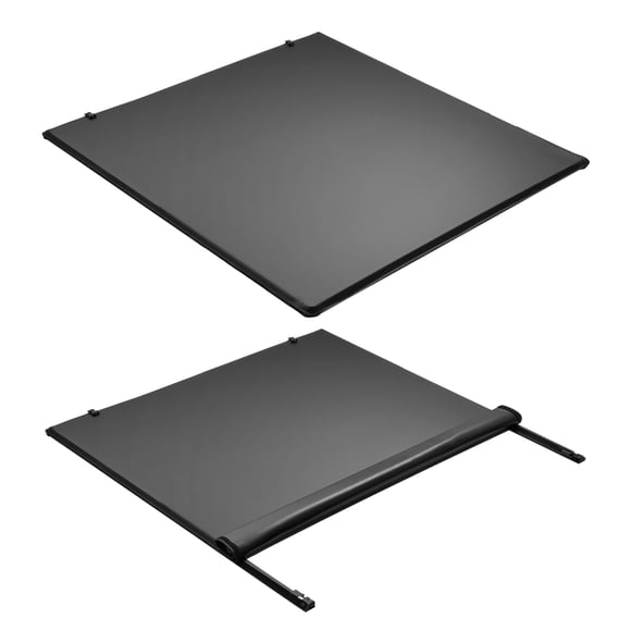 KFFKFF Soft Roll-Up Truck Bed Tonneau Cover, Compatible with 2015-2025 Chevy Colorado/GMC Canyon CREW SHOR, PVC Tonneau Cover
