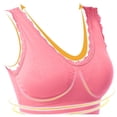 thumbnail image 4 of Womens Racerback Bras Padded Bra Feature V-Neck Soft Bra Style W-454 Red-a XXL, 4 of 4