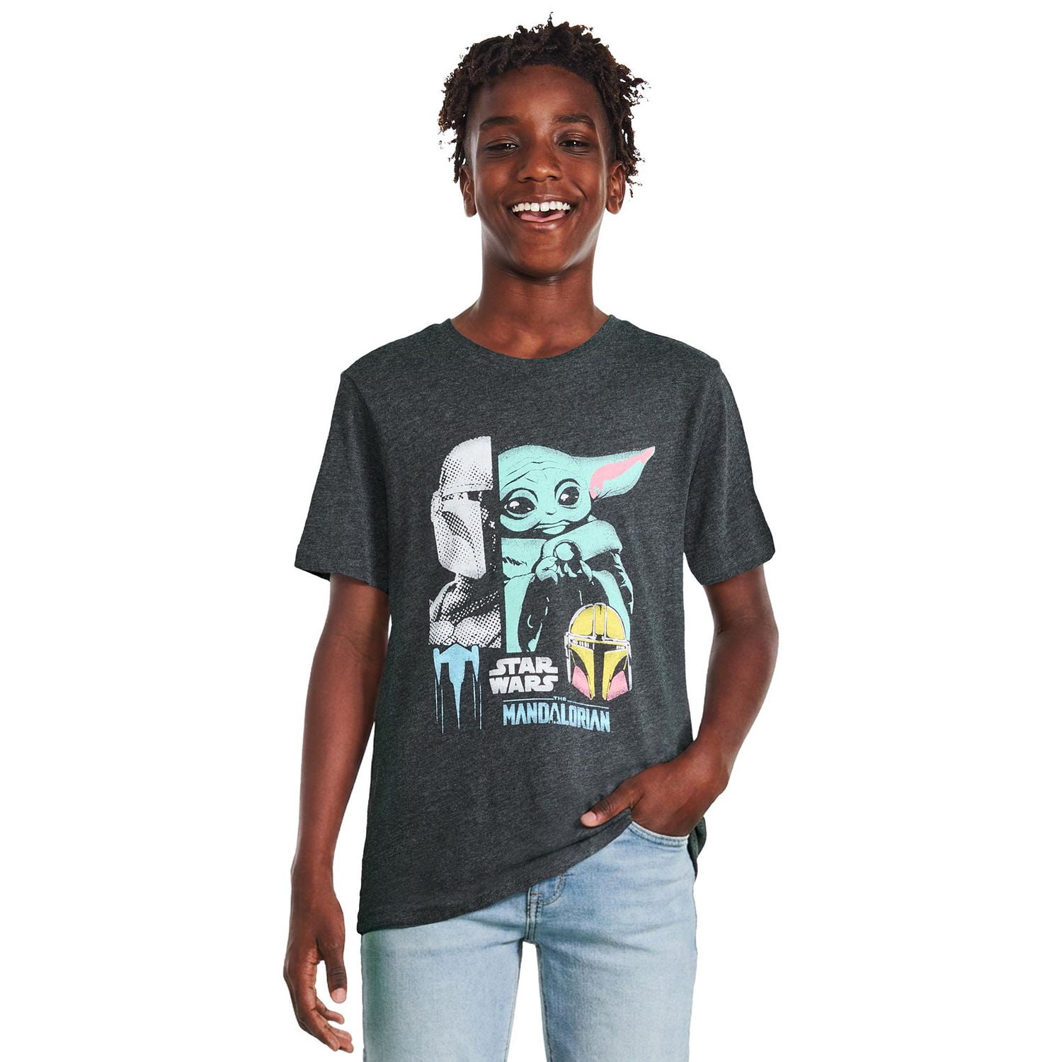 T-shirt Le Mandalorien La Guerre des étoiles pour garçons