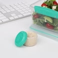 thumbnail image 4 of Sistema To Go Dressing Containers, 35 mL, Assorted Lid Colours, 4 Pack, 4 of 6