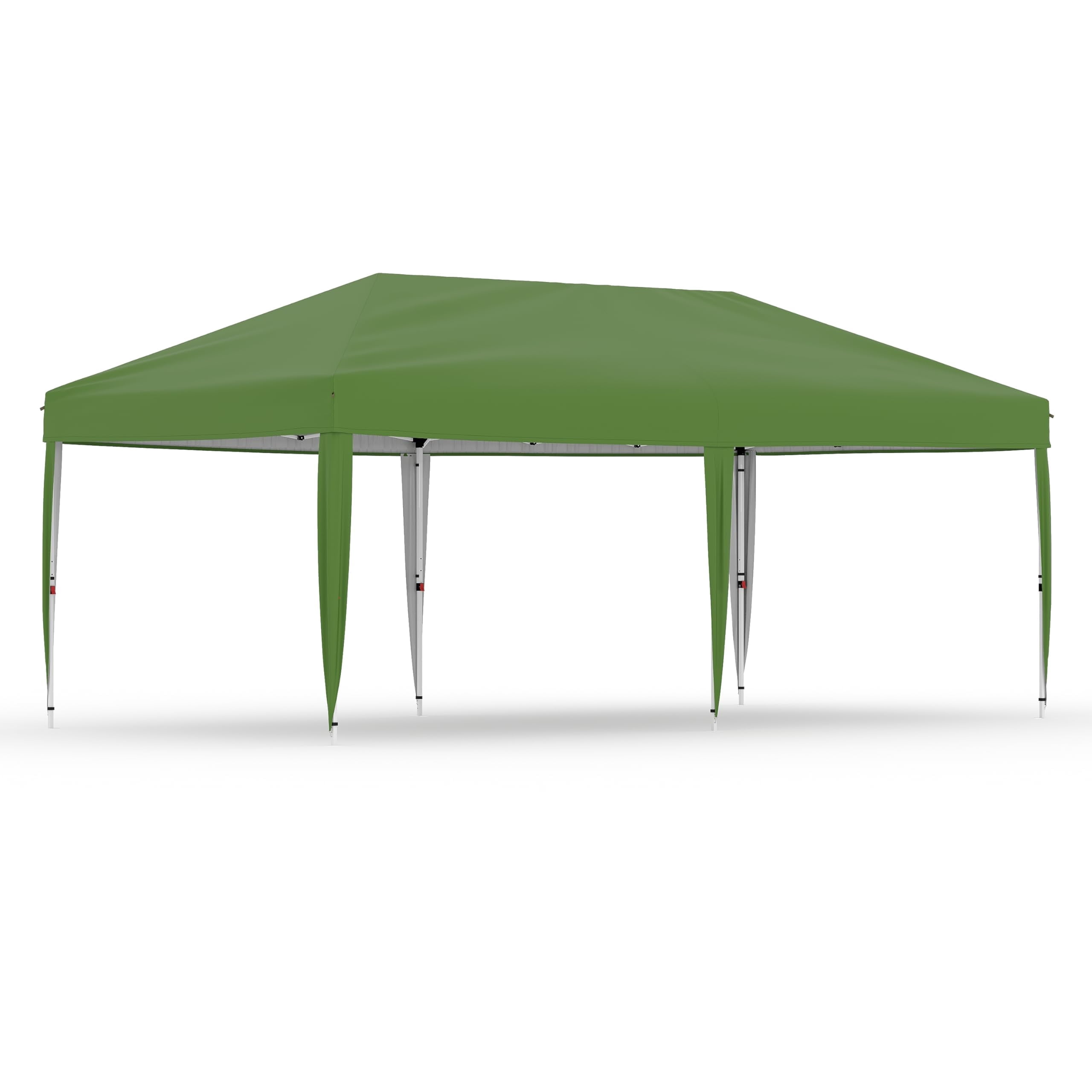 Garvee Abri Instantané 10 X 20 Pi avec Sac à Roulettes, Installation à un Bouton, Vert