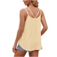 thumbnail image 4 of Yuyuzo Débardeurs pour Femmes Col Rond Sans Manches Camisole Ajourée Hauts d'Été Décontractés Fluides, 4 of 5