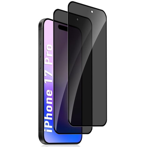 Tasnim For iPhone 17 Screen Protector Supershield Anti-Reflective Privacy Tempered Glass Protector - 2 Pack