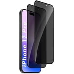 Tasnim For iPhone 17 Pro Screen Protector Supershield Anti-Reflective Privacy Tempered Glass Protector - 2 Pack