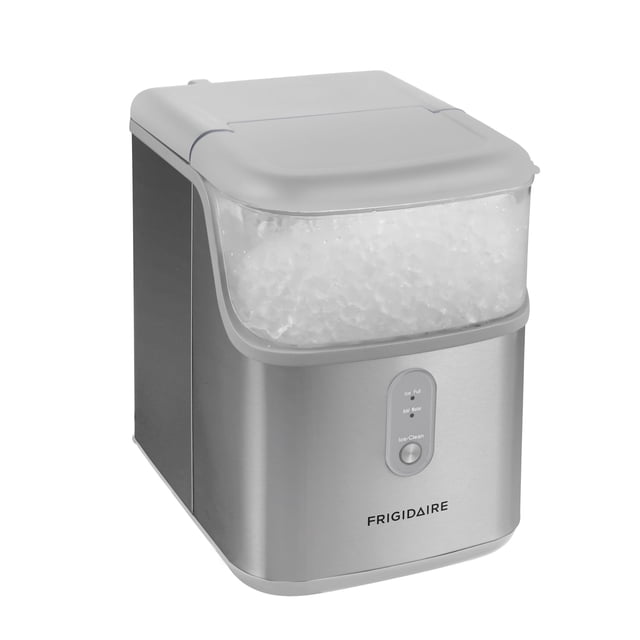 Frigidaire 33 lbs. Nugget Ice Maker, Self-Cleaning Countertop Ice Machine, Stainless Steel