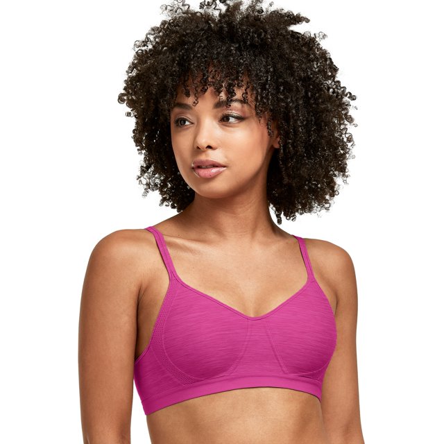 Hanes Womens X-Temp Foam Wirefree Bra, S, Fantastic Fuchsia Heather