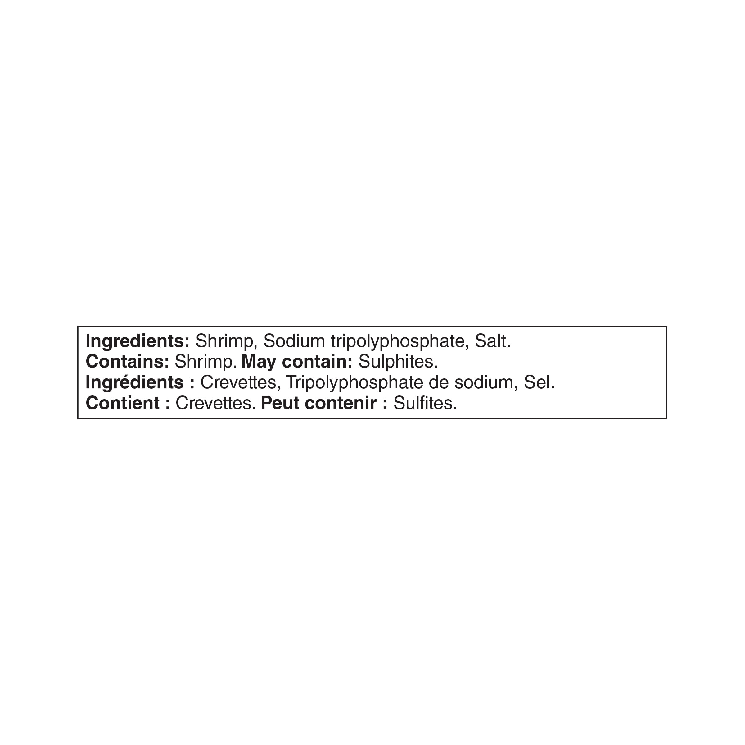 Great Value Raw Pacific White Shrimp 16/20, 370 g (0.8 lb)