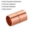 thumbnail image 4 of Uxcell Straight Copper Coupling Fittings Welding Joint for HVAC Air Conditioner 5Pcs 3/8 inch, 4 of 5