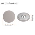 thumbnail image 2 of Unique Bargains 10pcs 48L Fabric Cloth Covered Button 30mm Round Metal Shank Sewing Buttons for Suits Dress Blouses, Beige, 2 of 5