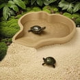 thumbnail image 4 of TIELUTT Tortoise Water Dish with Shallow Reptile Water Dish Smooth Easy Wash Purpose Turtle Tub for Gecko Reptile Bathing Pool 1pc, 4 of 4
