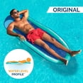thumbnail image 2 of SwimWays Hamac d'Eau Style Piscine en Maille à Ressort, Fauteuil Inclinable Lounge avec Sac de Transport, Bleu Aqua, 2 of 7