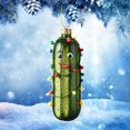 thumbnail image 3 of Amzcrzy Acrylic Cucumber Pendant Multi Functional Acrylic Decorative Christmas Tree Pendant Cute Mini Cucumber Christmas Pendant Holiday Decorations Hanging Decor Garden Decorations, 3 of 5