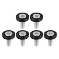 thumbnail image 1 of Unique Bargains 6 Pcs Rondelles de Pare-Chocs d'Aile à Fraisage de Finition Kit de Fixation de Baie de Moteur pour Moto Noir, 1 of 7
