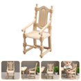 thumbnail image 1 of Chok 24 Ensembles de Chaises Miniatures pour Maison de Poupée avec Forme Compacte et Finition Bois Kaki, 1 of 8