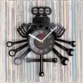 thumbnail image 1 of TIMIFIS Creative Clock Vinyl Record Wall Clock Auto Repair Stylized Wall Clock, 1 of 3