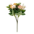 thumbnail image 2 of Simulated Camellia Rose Vase, Usavan Realistic Silk Flower Arrangement, Artificial Floral Centerpiece for Home Decor Wedding Table, 2 of 5