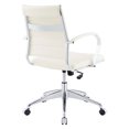 thumbnail image 4 of Modway Jive Chaise de Bureau à Dossier Mi-Haut, Réglable de 17,5 à 20 Pouces, Blanc, 4 of 10