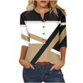 thumbnail image 2 of SDNall T-shirt à Manches 3/4 Imprimé pour Femmes Haut Ample, 2 of 9