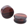 thumbnail image 2 of Red Tiger Stone Ear Tunnel Plugs Ear Gauges Expanders Body Piercing Jewelry (25mm), 2 of 6