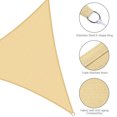 thumbnail image 4 of Yescom 2x 11.5' Triangle Sun Shade Sail Beach Canopy Cover UV Blocking, 4 of 9