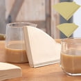 thumbnail image 1 of Natural Unbleached Brown Coffee Filters 100 Sheets - Large Capacity Paper Filters for Drip Coffee Makers, Chemex & Pour Over, 1 of 8