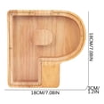 thumbnail image 3 of WRKEKC Clearance Personalized Wooden Name Money Box Wooden Deposit Box Twenty Six English Letters, 3 of 5